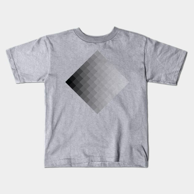 Black and White Box Kids T-Shirt by FlyNebula